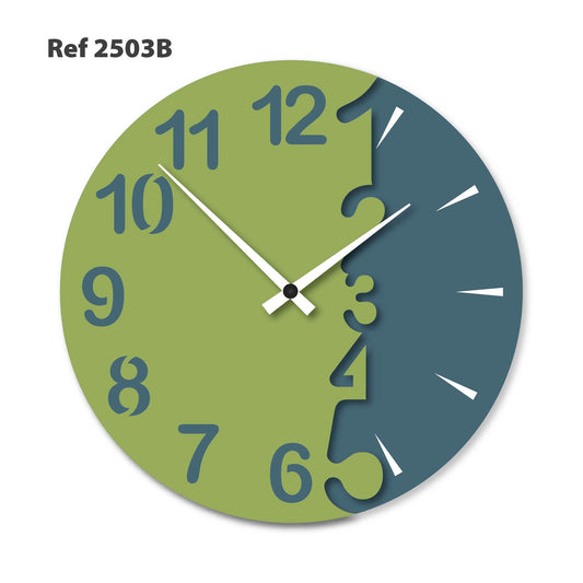 Ref 2503 - Cuarto de Luna - RELOJ PARED 27cm de Diámetro