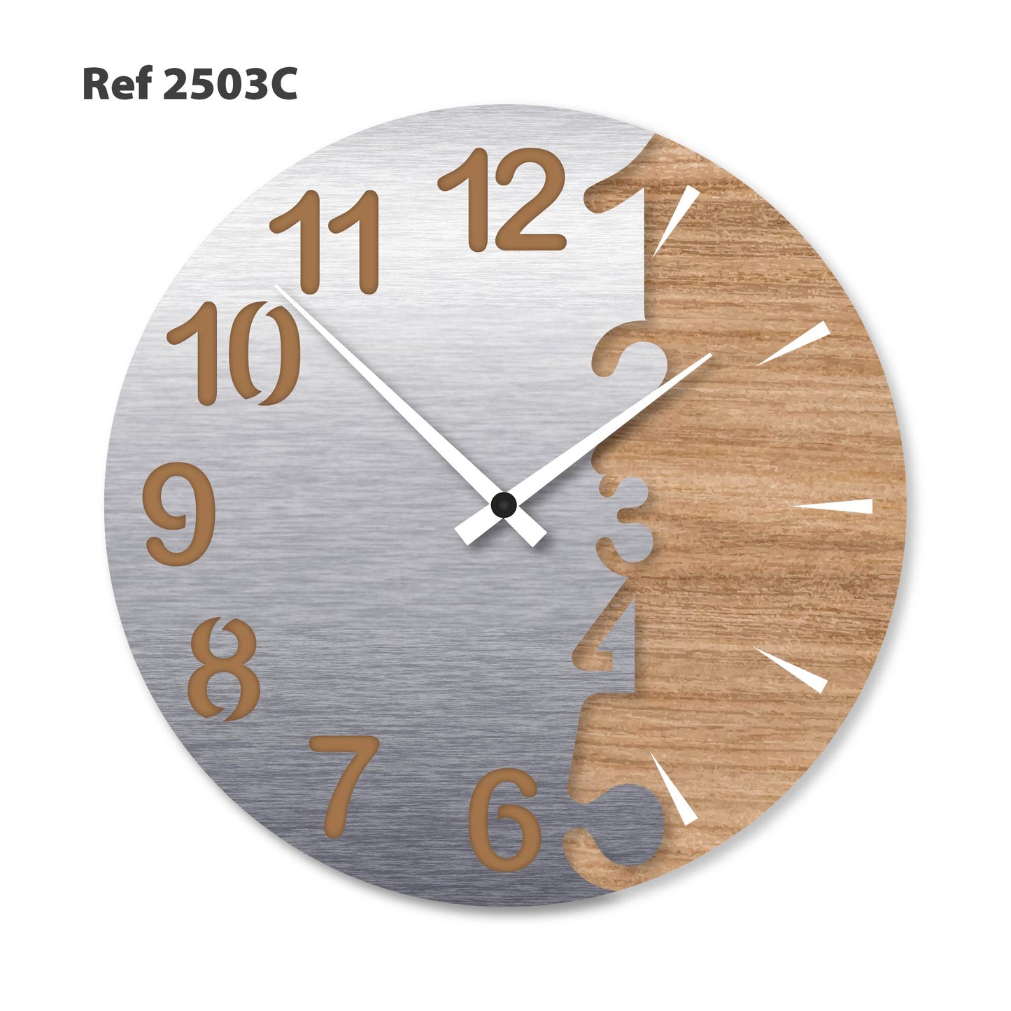 Ref 2503 - Cuarto de Luna - RELOJ PARED 27cm de Diámetro