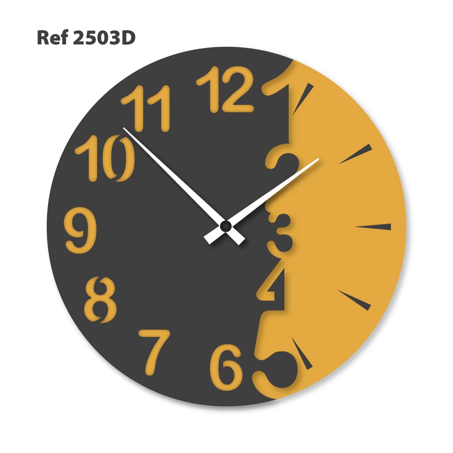 Ref 2503 - Cuarto de Luna - RELOJ PARED 27cm de Diámetro