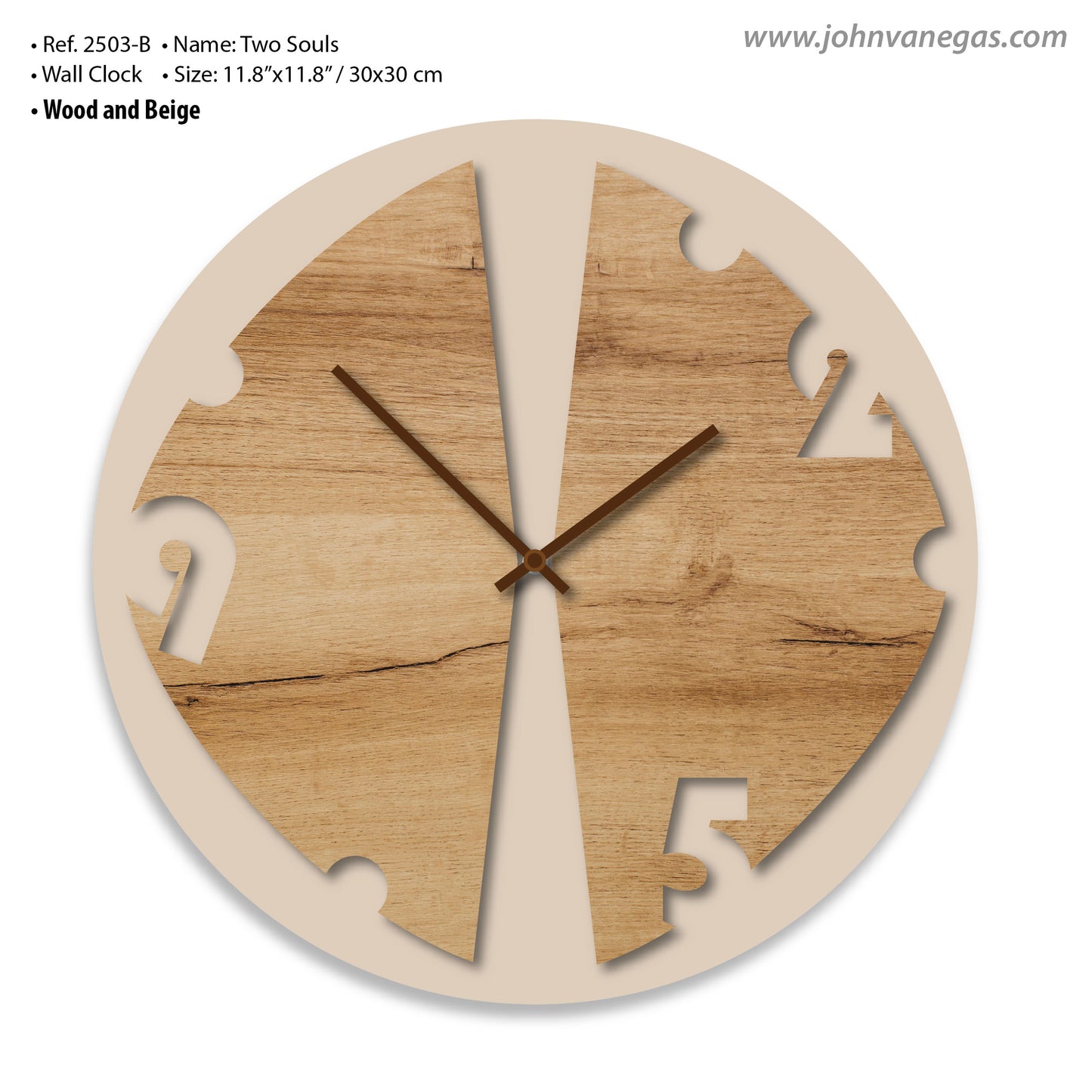 Ref 2505A - Two Souls - WALL CLOCK